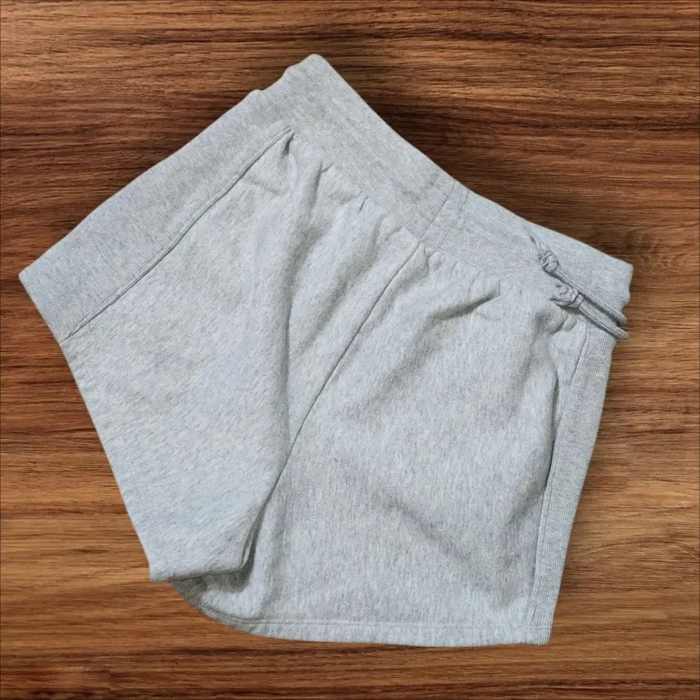 Champion Gray Reverse Weave Heavyweight 84% Cotton Athletic Short Shorts